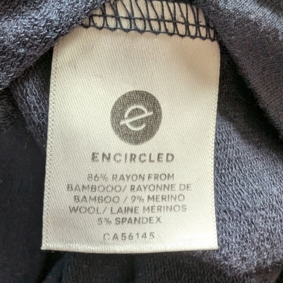 Encircled The Dressy Sweatshirt Heathered Navy Blue Loose Fit Women's size XS - Picture 10 of 12